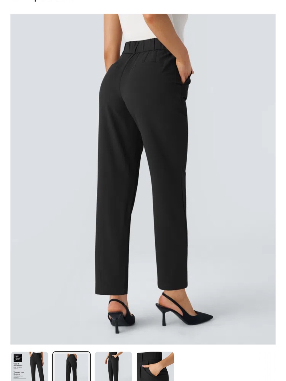 HALARA Halara Flex™ High Waisted Pocket Solid
Work Tapered Pants - Picture 2 of 7